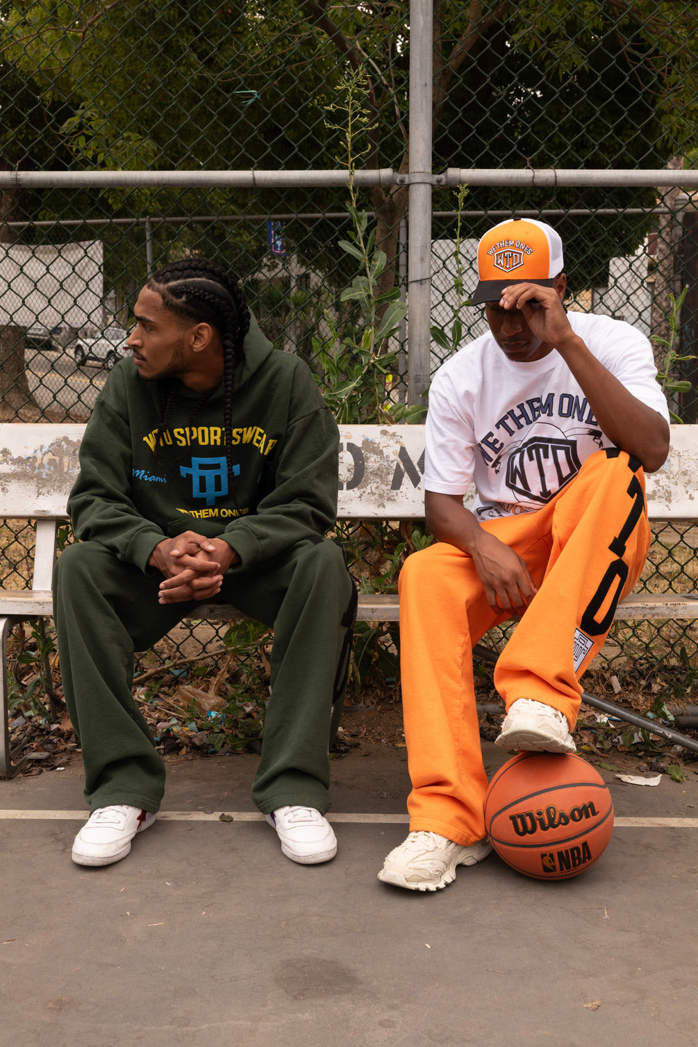 National League Mesh Cap Orange White