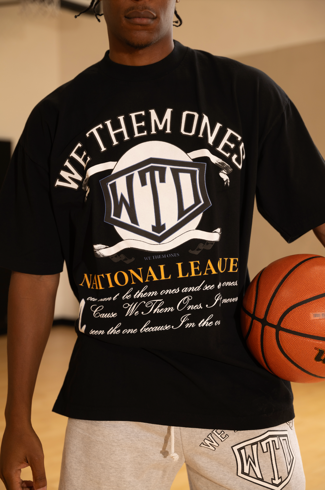National League Tee Black